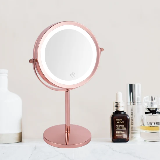 Miroir de beauté de maquillage de vanité debout de Table d'Hollywood miroir d'Hollywood de vente chaude d'Amazon